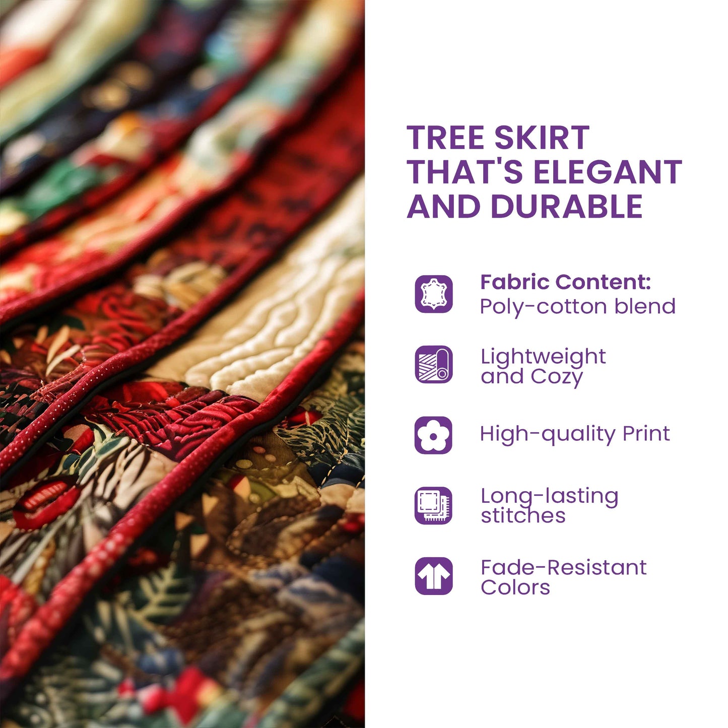 Woodland Den Quilted Tree Skirt GFTOMA6642