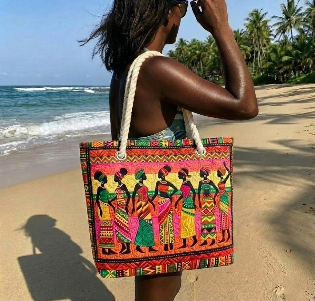 Melanin Queens Quilted Beach Bag GFTOTG3047