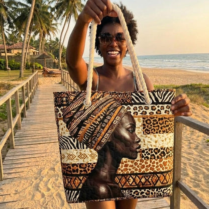 Melanin Queen Quilted Beach Bag GFTOTG3051
